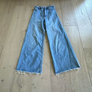 Girls Zara High waisted wide leg jeans